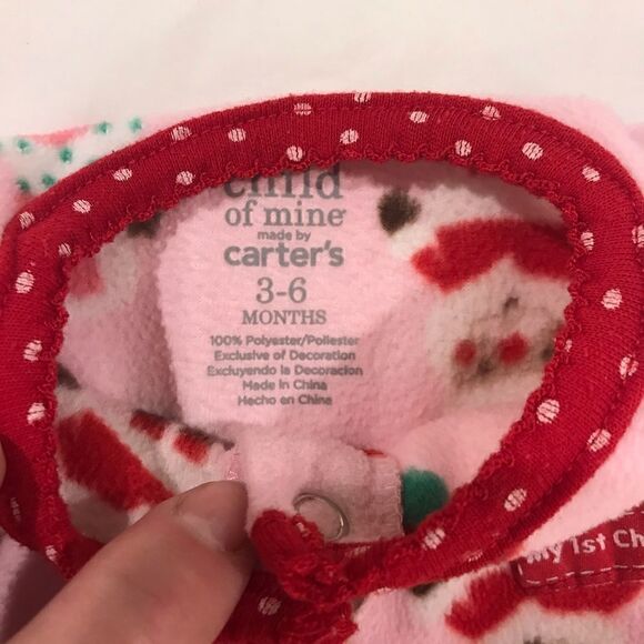 Child of Mine by carters 3-6 mo Christmas onesie - Picture 3 of 3